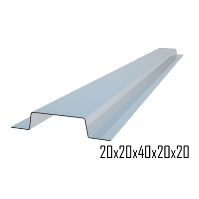 Профіль оцинкований Омега Ω 20x20x40x20x20