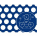 Перфорований оцинкований лист PP Rv10-14/0,75/1000x2000 Перфорований оцинкований лист PP Rv10-14/0,75/1000x2000